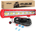 Nilight 20 in LED Light Bar Triple Row Combo - Bright Off-Road Beam
