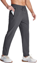Men's Lightweight Hiking Pants with Zipper Pockets - Quick Dry Open