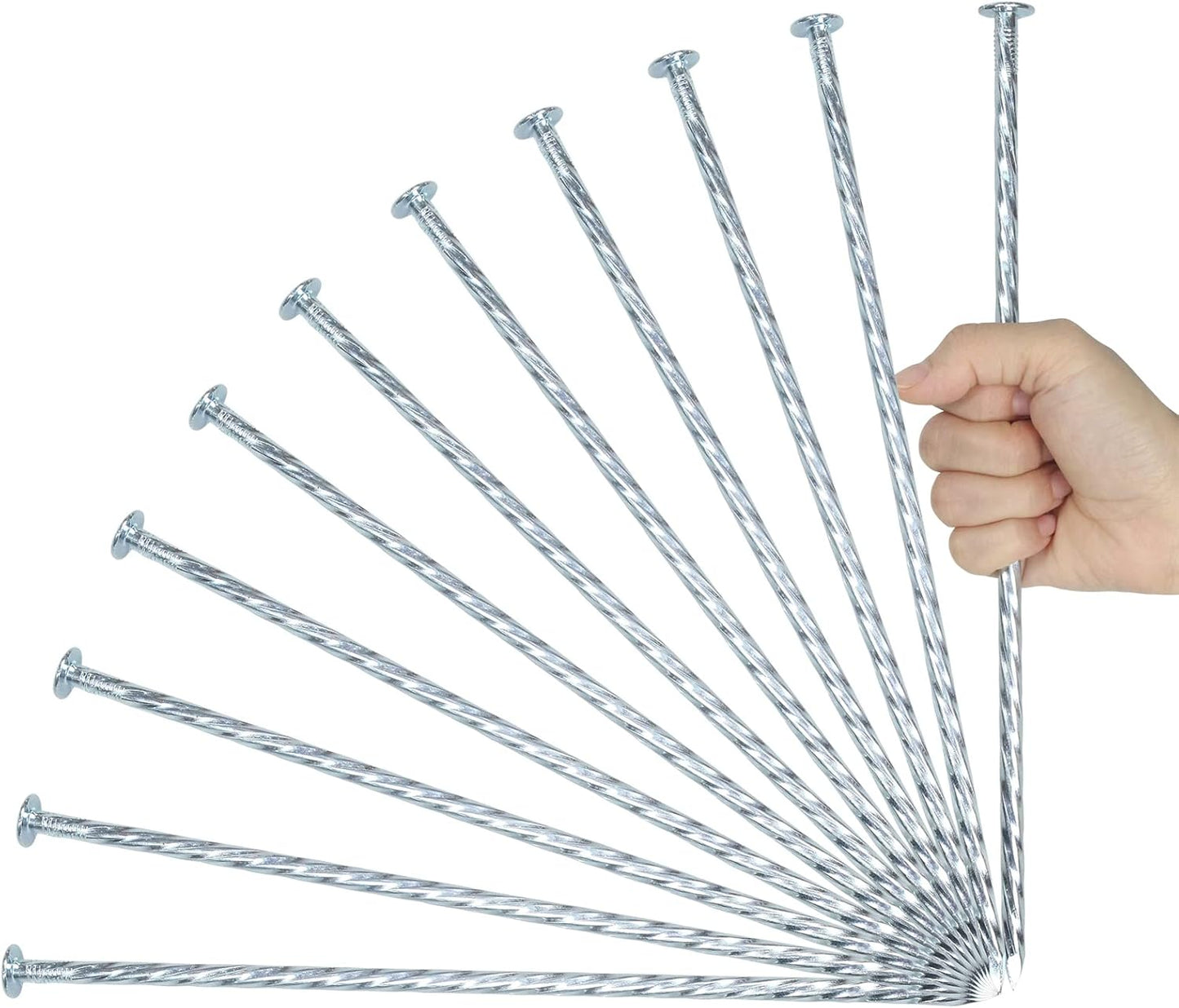 12 Inch Galvanized Landscape Stakes for Edging and Anchoring