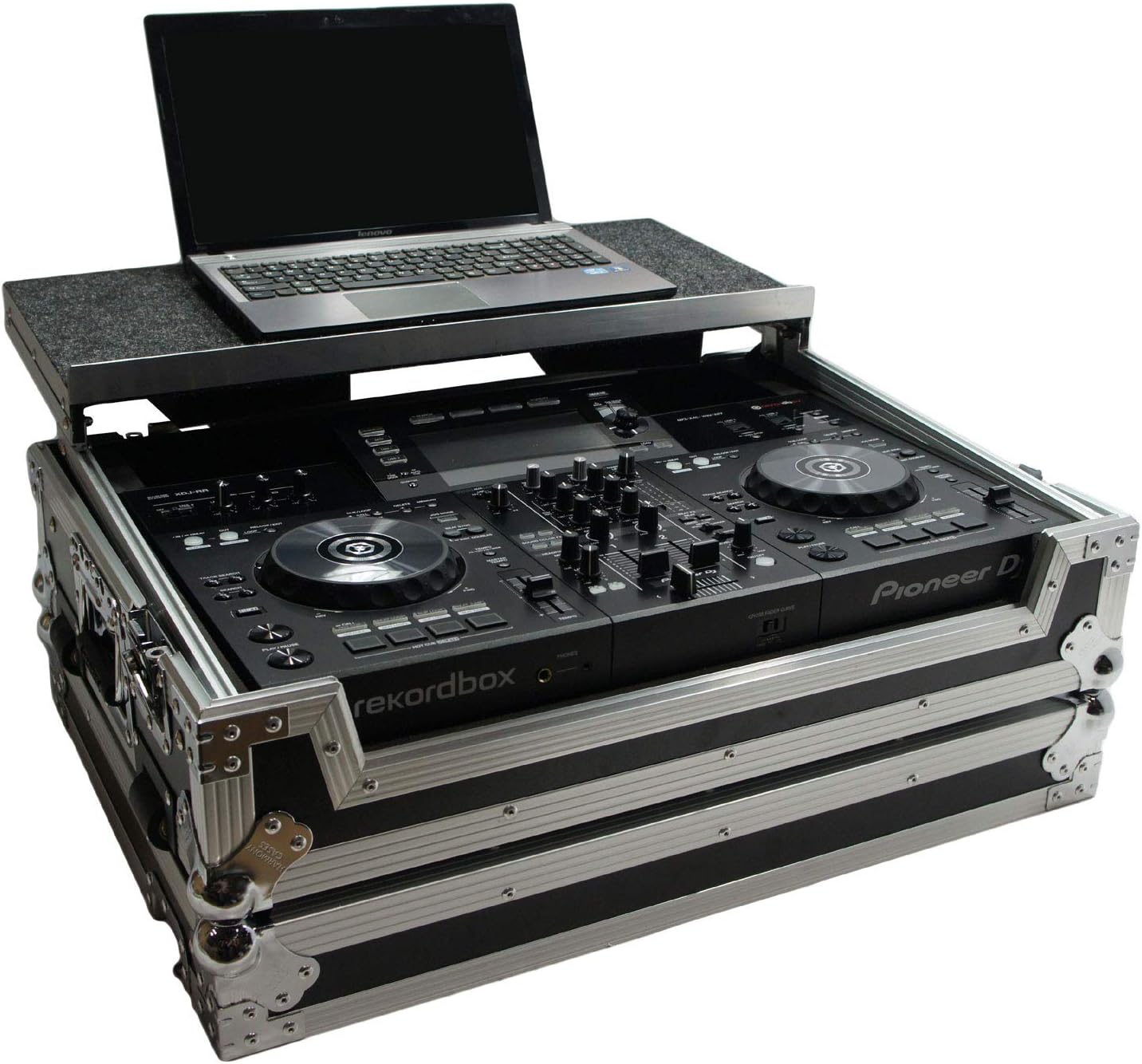 Harmony Audio HCXDJRRLT Flight Angle Glide Laptop Stand DJ Case