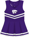 Baby Girls Cheerleader Bodysuit Dress - 100% Cotton NCAA Cute Fit