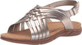 Easy Spirit Mar Sandal - Comfortable Woven Slide with Adjustable Heel