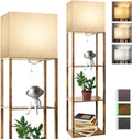 RUNTOP Plus Floor Lamp with Shelves for Modern Home Decor