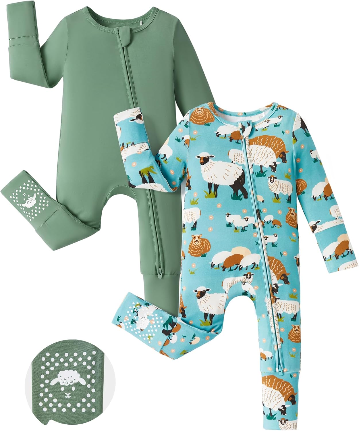 PATPAT Baby Footie Romper: Soft Viscose from Bamboo Comfort