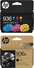 HP Original 936e Black + 936 Tri-Color Ink 2-Pack - Reliable