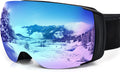 Ski Goggles Men Women OTG Anti-Fog Magnetic Lens - Quick Change