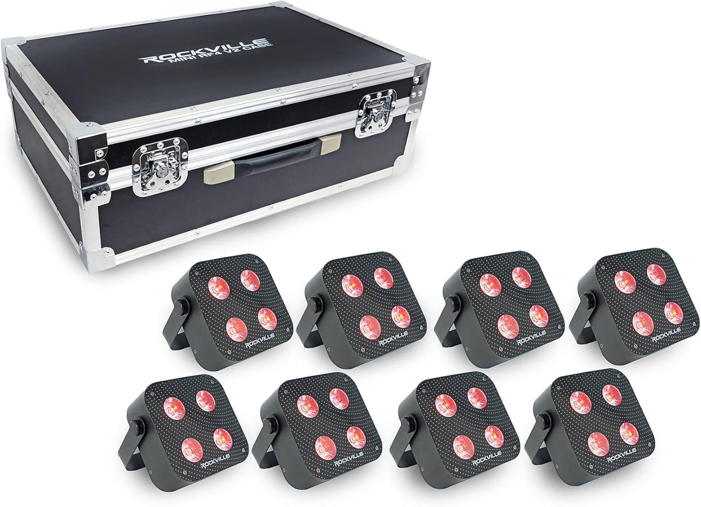Rockville 8 Pack MINI RF4 V2 LED Par Wash Up Lights Review