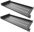 Jingchengmei 1U Vented Cantilever Rack Shelf 8in Deep - Sturdy 2-Pack