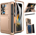 Viaotaily Galaxy Z Fold 4 Case with Card Holder and S Pen Holder