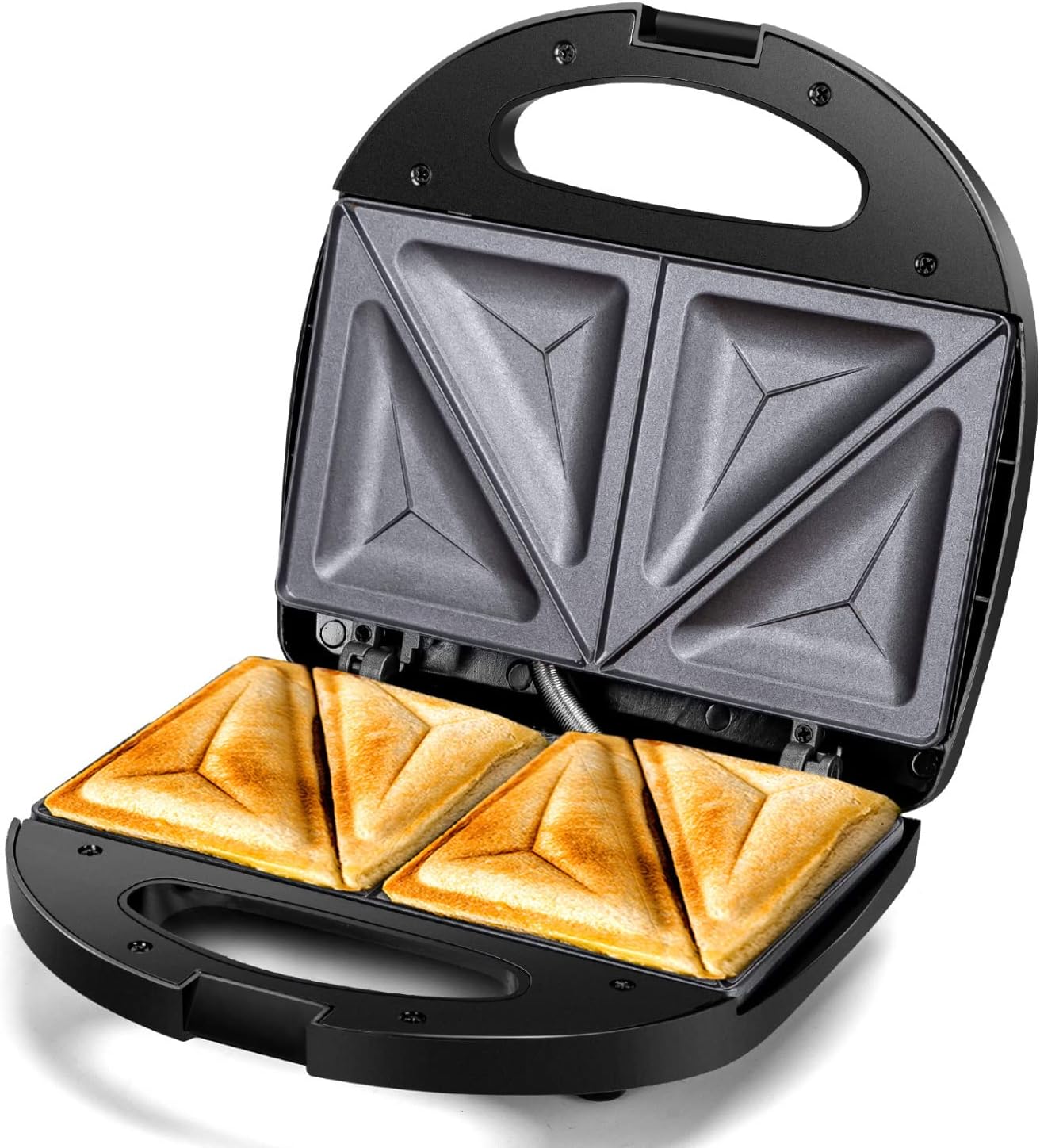 Aigostar 2in1 Sandwich Maker: Nonstick Double-Sided Grill