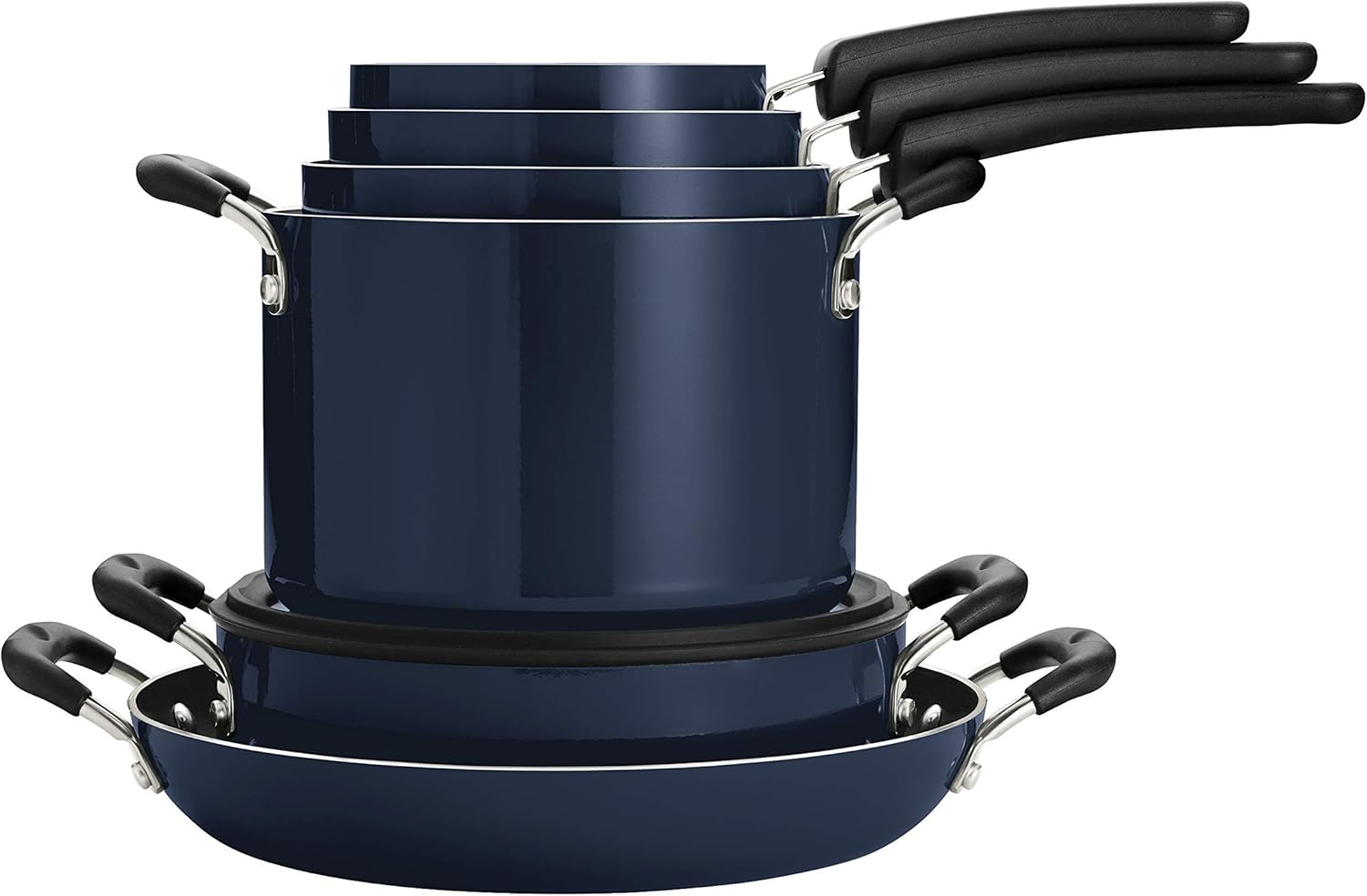 Tramontina Aluminum Non Stick 11-Piece Nesting Cookware Set