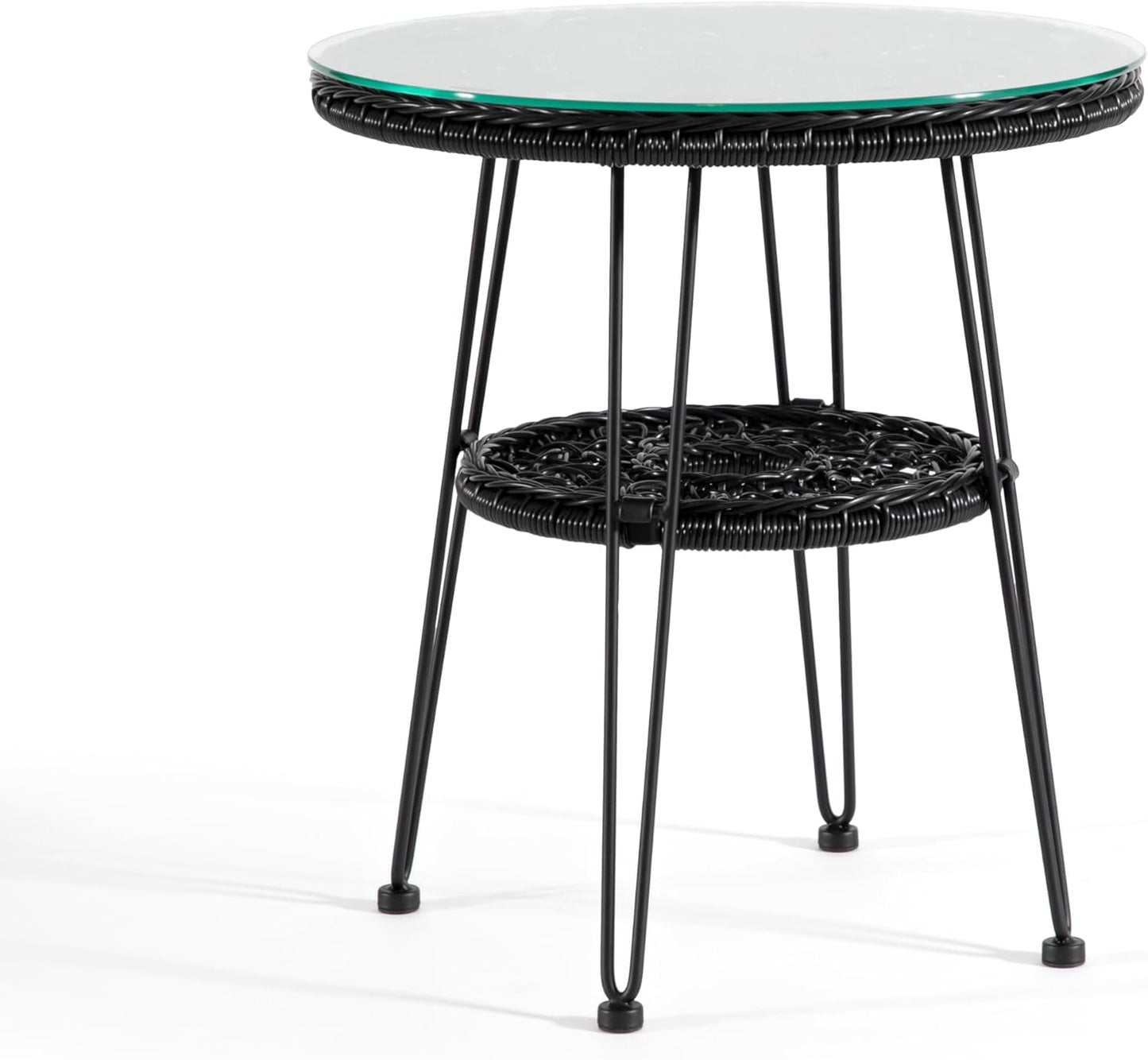 Ysar Boho 19-inch Round Coffee Table for Outdoor Spaces