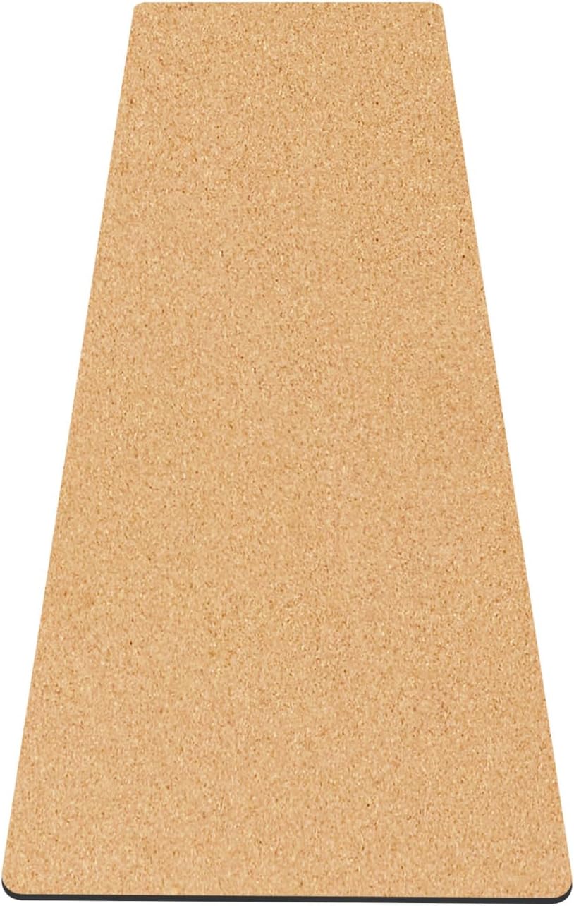 nuveti Large Cork Yoga Mat - Sweat Absorbent 5mm