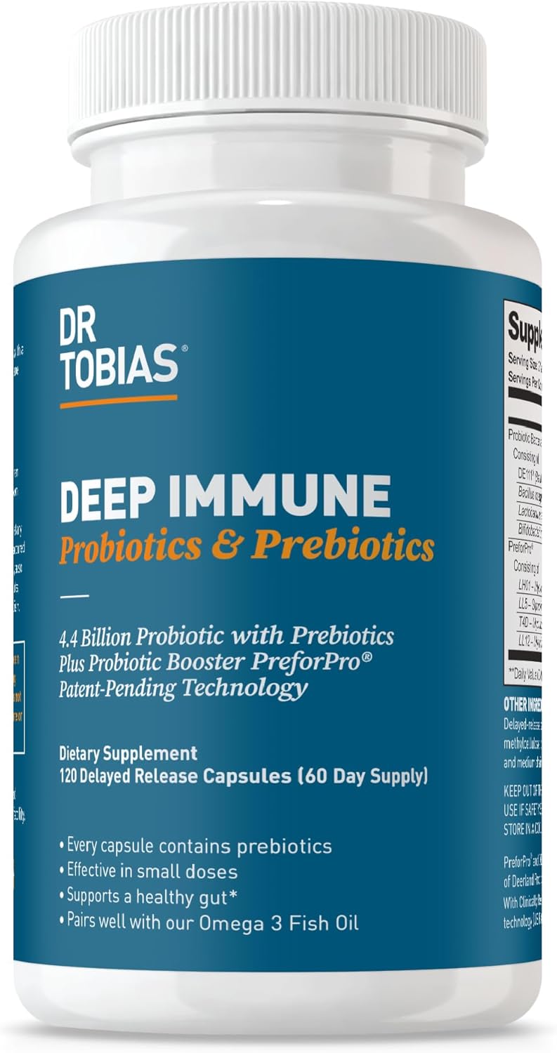 Dr. Tobias Deep Immune Probiotics for Gut Health & Digestion