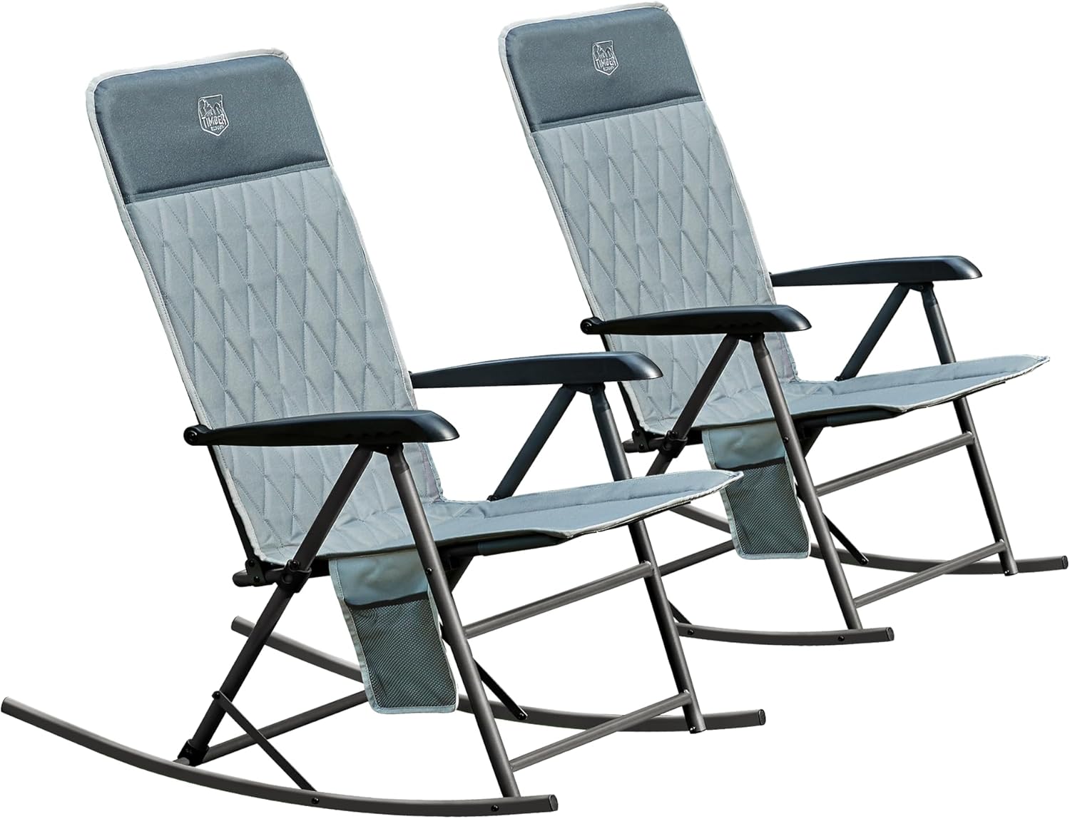 Adjustable Rocking Camping Chair by TIMBER RIDGE for Comfort