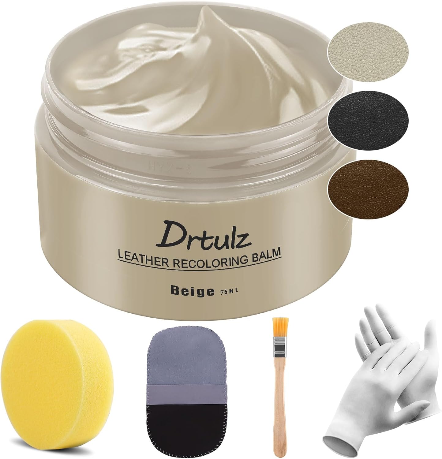 Beige Leather Repair & Recoloring Balm | Restore & Revive Faded Leather
