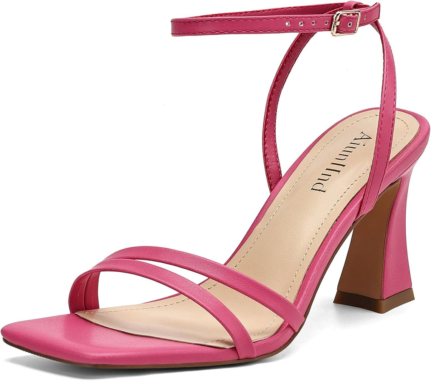 Heeled Sandals for Women with Chunky Block High Heels