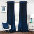 Thermal Navy Blue Velvet Curtains - Cozy Blackout!