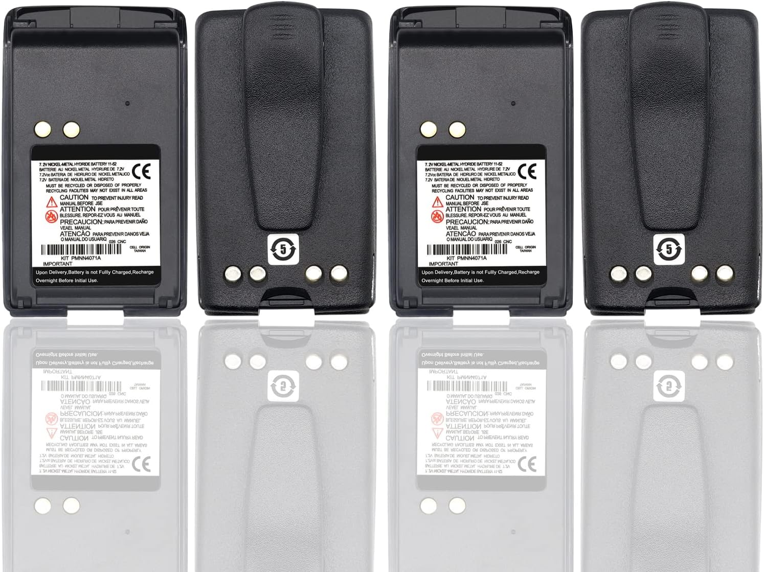 PMNN4075A Battery for Motorola Mag One BPR40 - 4PCS Set