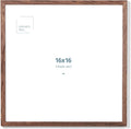 Solid Oak 16x16 in Picture Frame - Dark Square Frame with Plexi