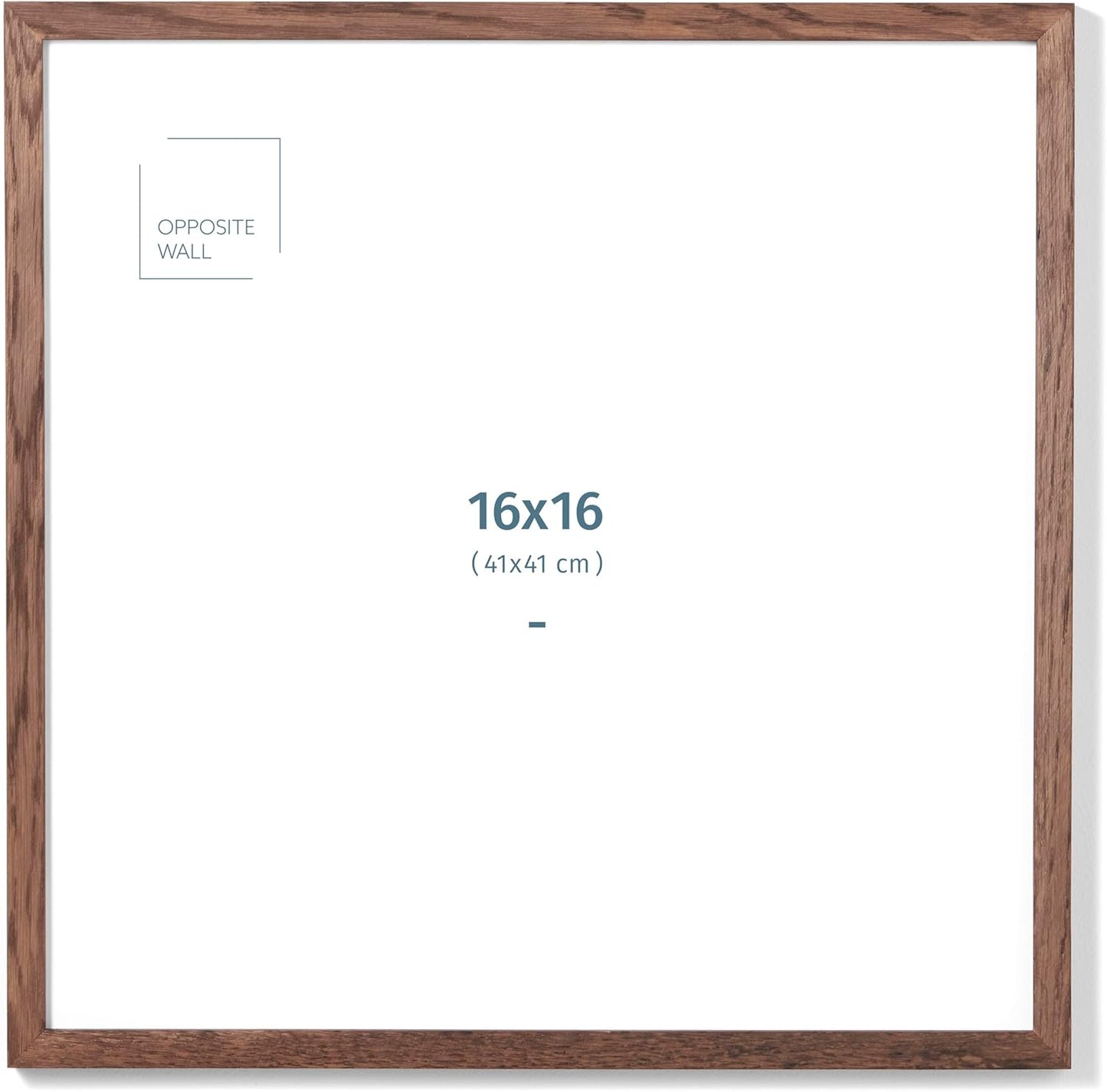 Dark Solid Oak Wood Picture Frame - Versatile Wall Decor