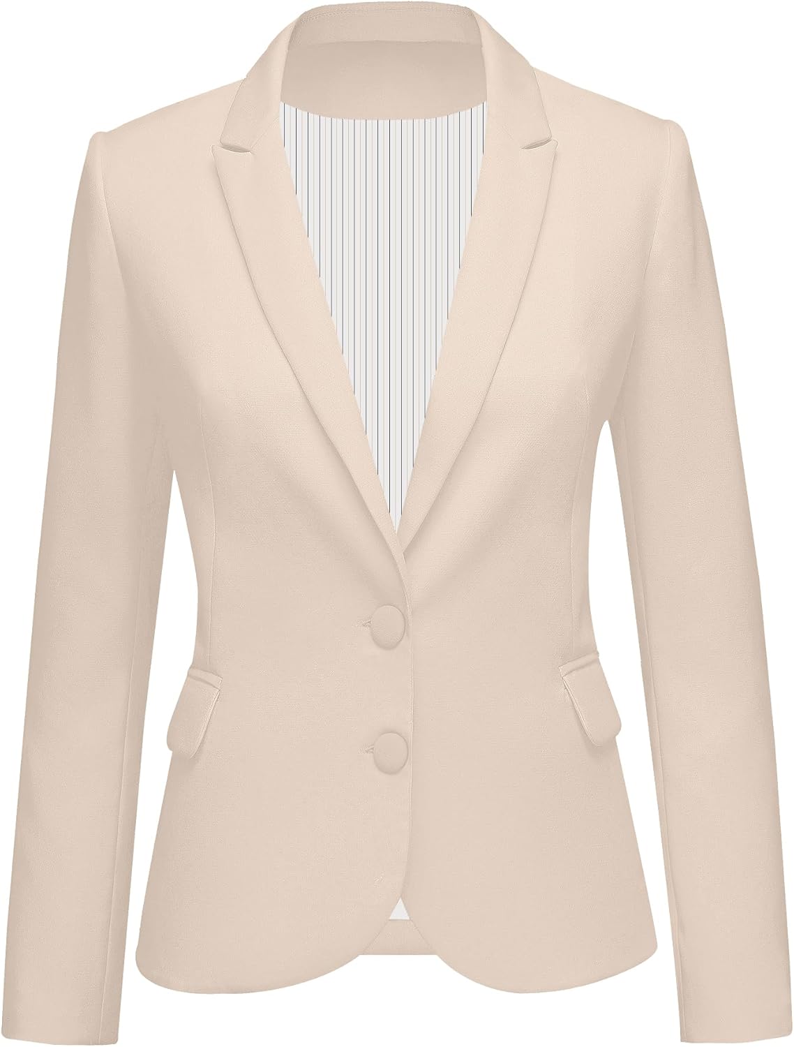 Luvamia Women's Long Sleeve Notch Lapel Blazer with Pockets
