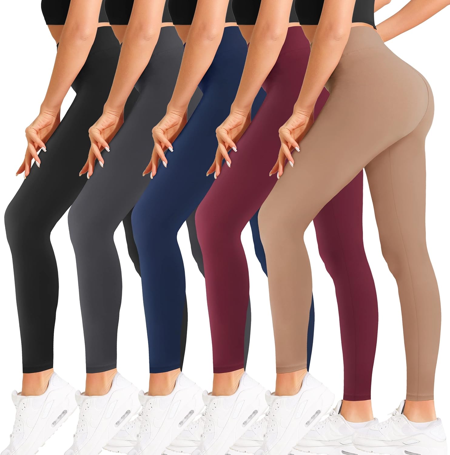 Natural Feelings High Waisted Leggings for Women - Ultra Soft