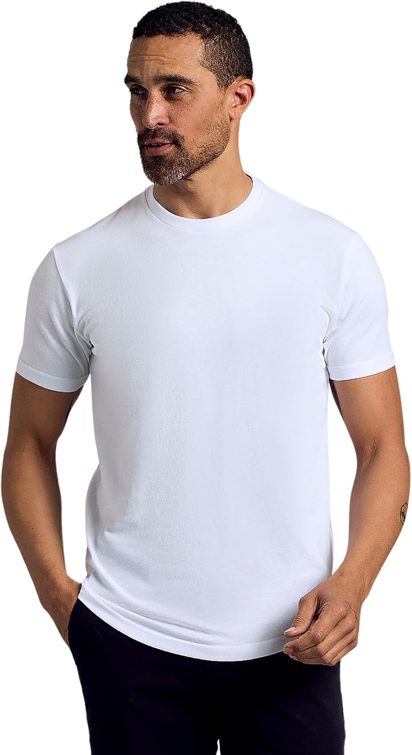 True Classic Mens T-Shirts with Curved Hem for Modern Style
