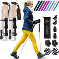 Walking Sticks for Men & Women - Foldable 14.5in Trekking Poles