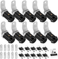1 in RV Storage Locks 10-Pack Keyed Alike - Matte Black Cam Locks