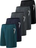 Men's Athletic Quick Dry Shorts with Pockets and Elastic Waistband