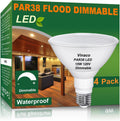 Vinaco PAR38 LED Flood Light Bulbs 4 Pack - Bright 3000K Warm White