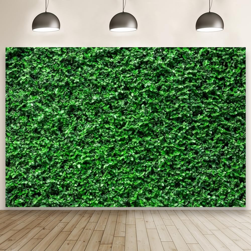 10x8ft Green Leaves Backdrop for Photography and Decor