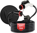 50A 30FT J1772 EV Extension Cable - Adds 30ft Range for Faster