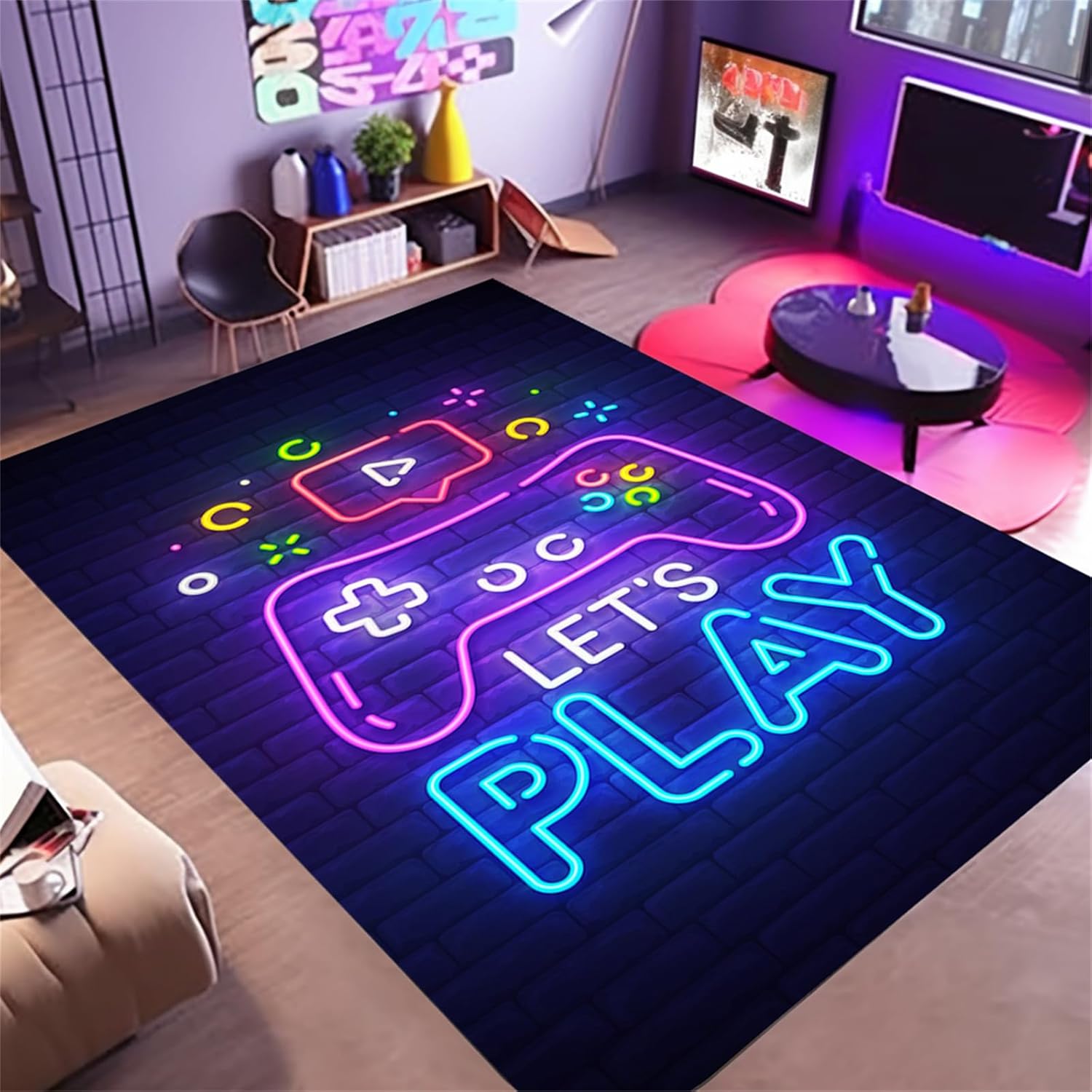 3D Gamer Rug Non-Slip 3'x5' for Ultimate Style!