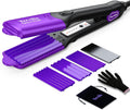 Hair Crimper with 4 Interchangeable Plates - Volumizing Crimping Iron