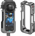 Aluminum Alloy Camera Cage for Insta360 X5 - Rugged Expansion Frame