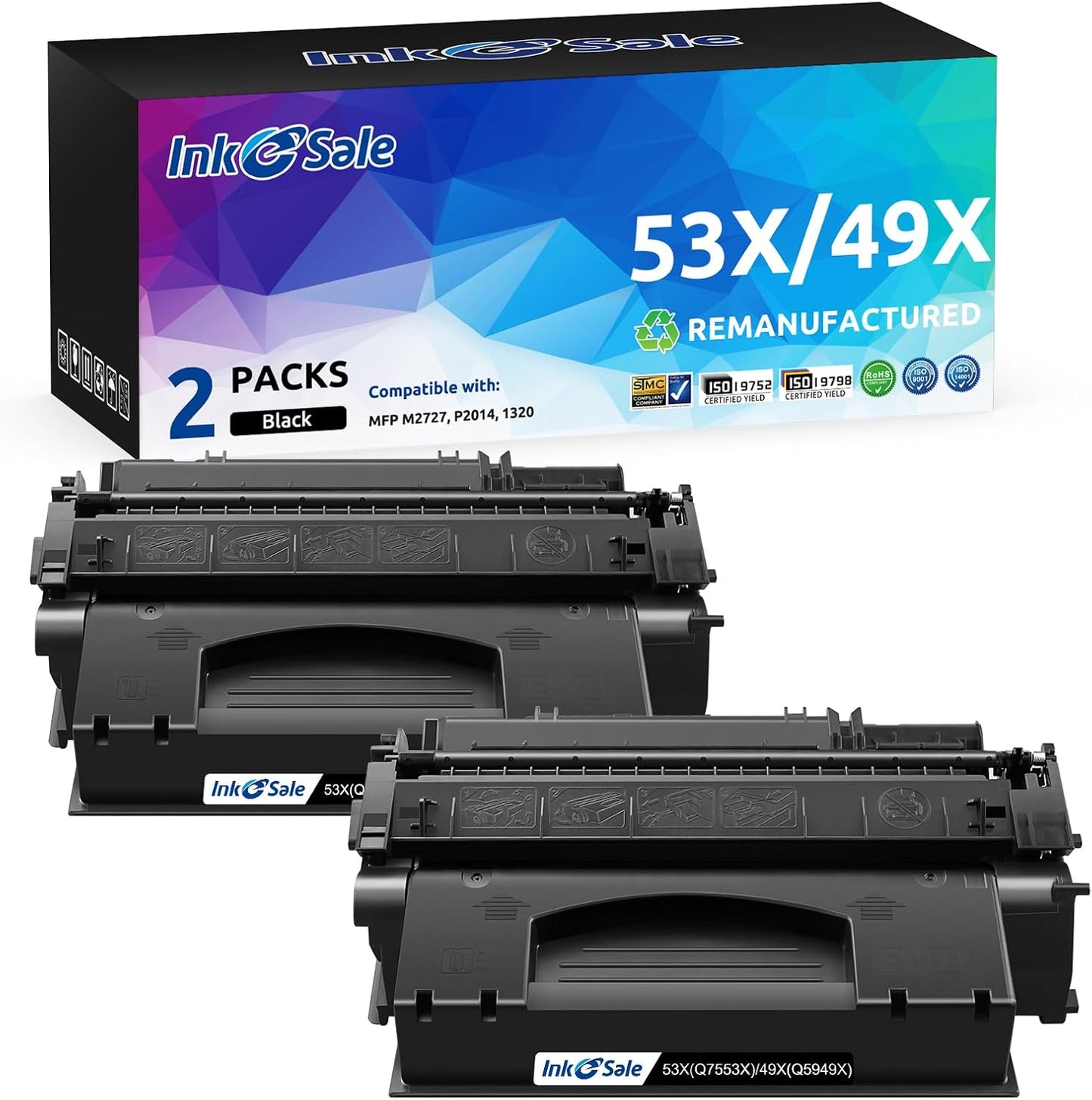 INK E-SALE Compatible Q5949X Q7553X Toner Cartridge for HP Printers