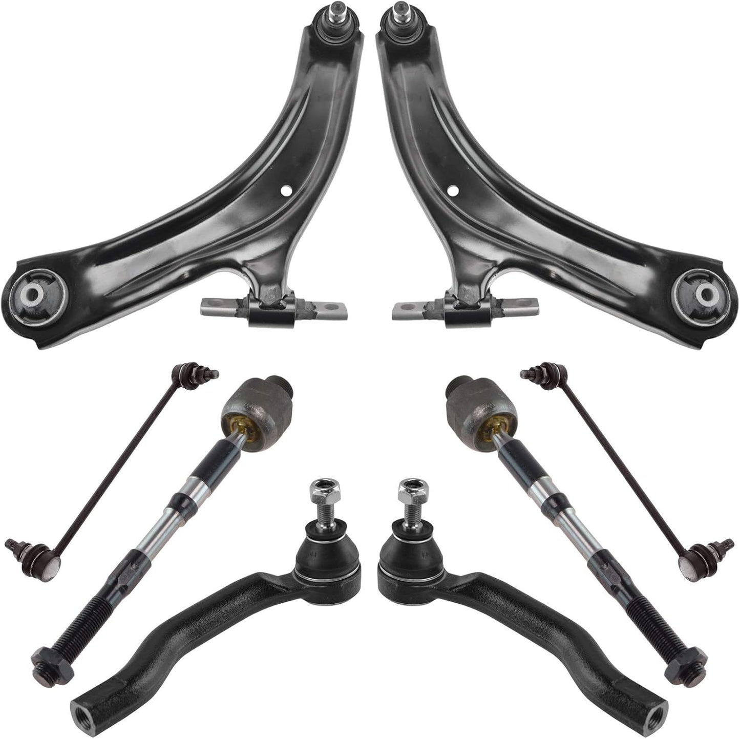 TRQ Front Steering & Suspension Kit for 2008-2015 Nissan Rogue