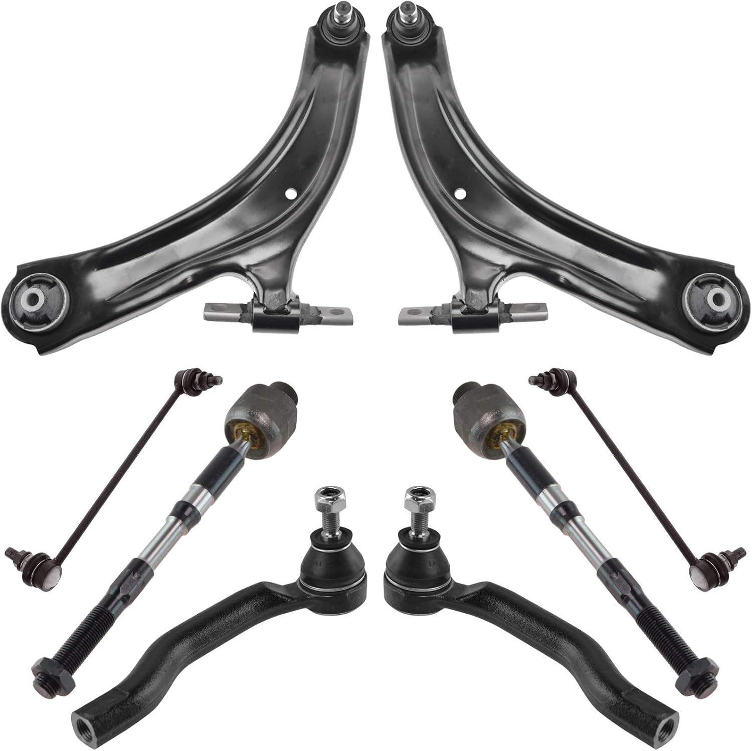 TRQ Front Steering & Suspension Kit for 2008-2015 Nissan Rogue