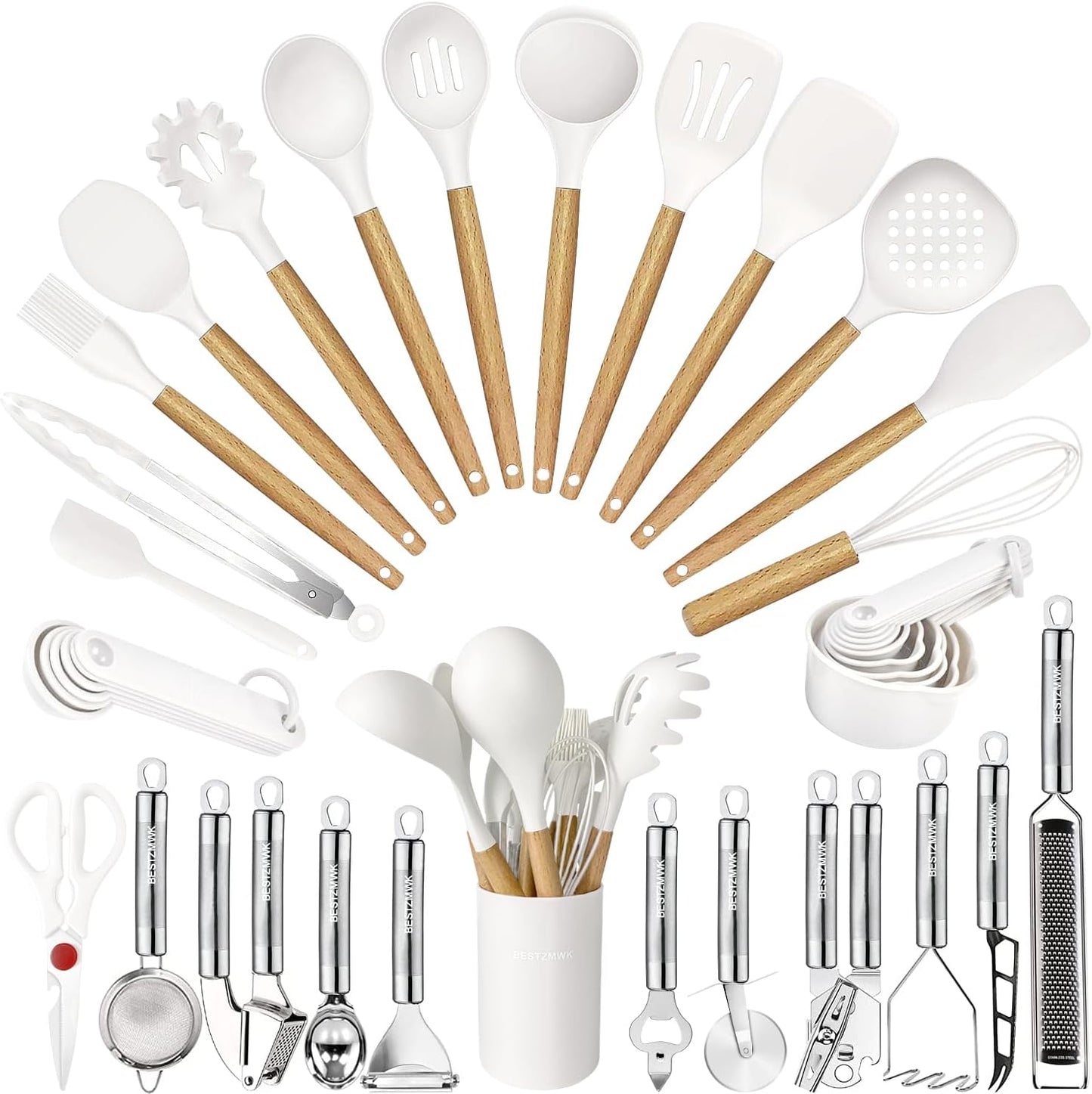 Cooking Utensils Set - 35 PCs Kitchen Tools for Every Chef