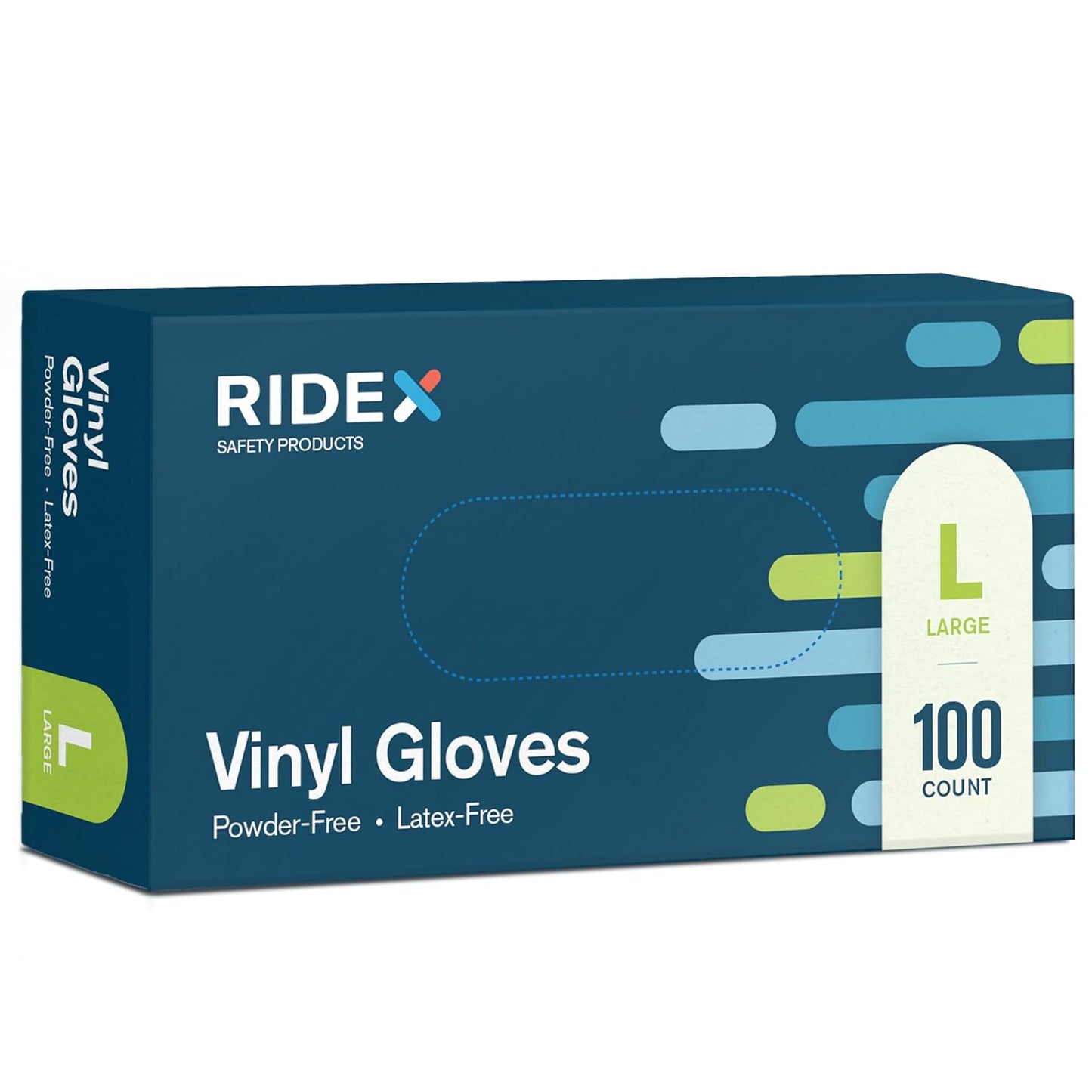Clear Vinyl Gloves [100-Count] Powder-Free - Size Large