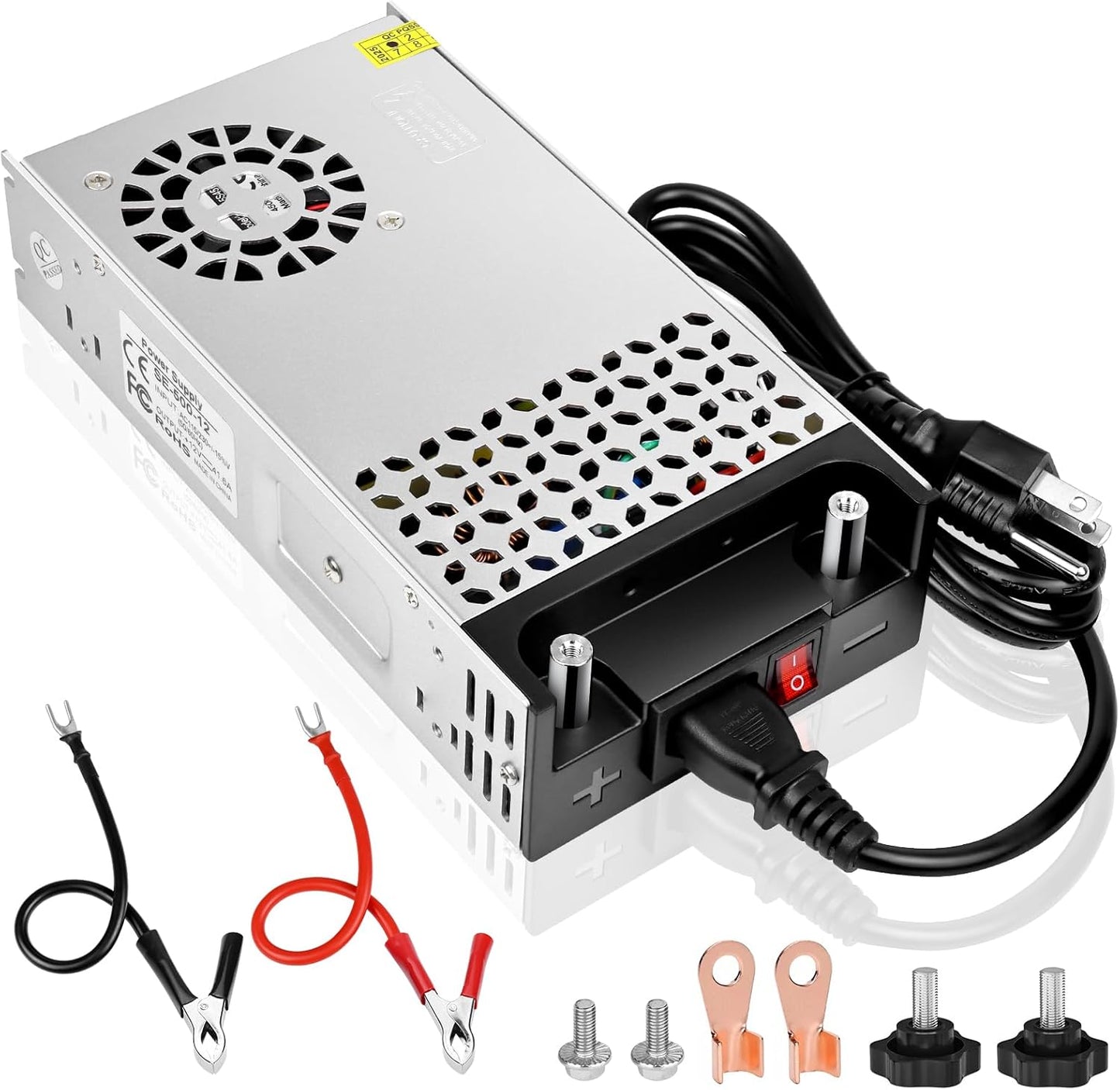 500W AC to DC Converter - Power RV, LED Strips, CCTV
