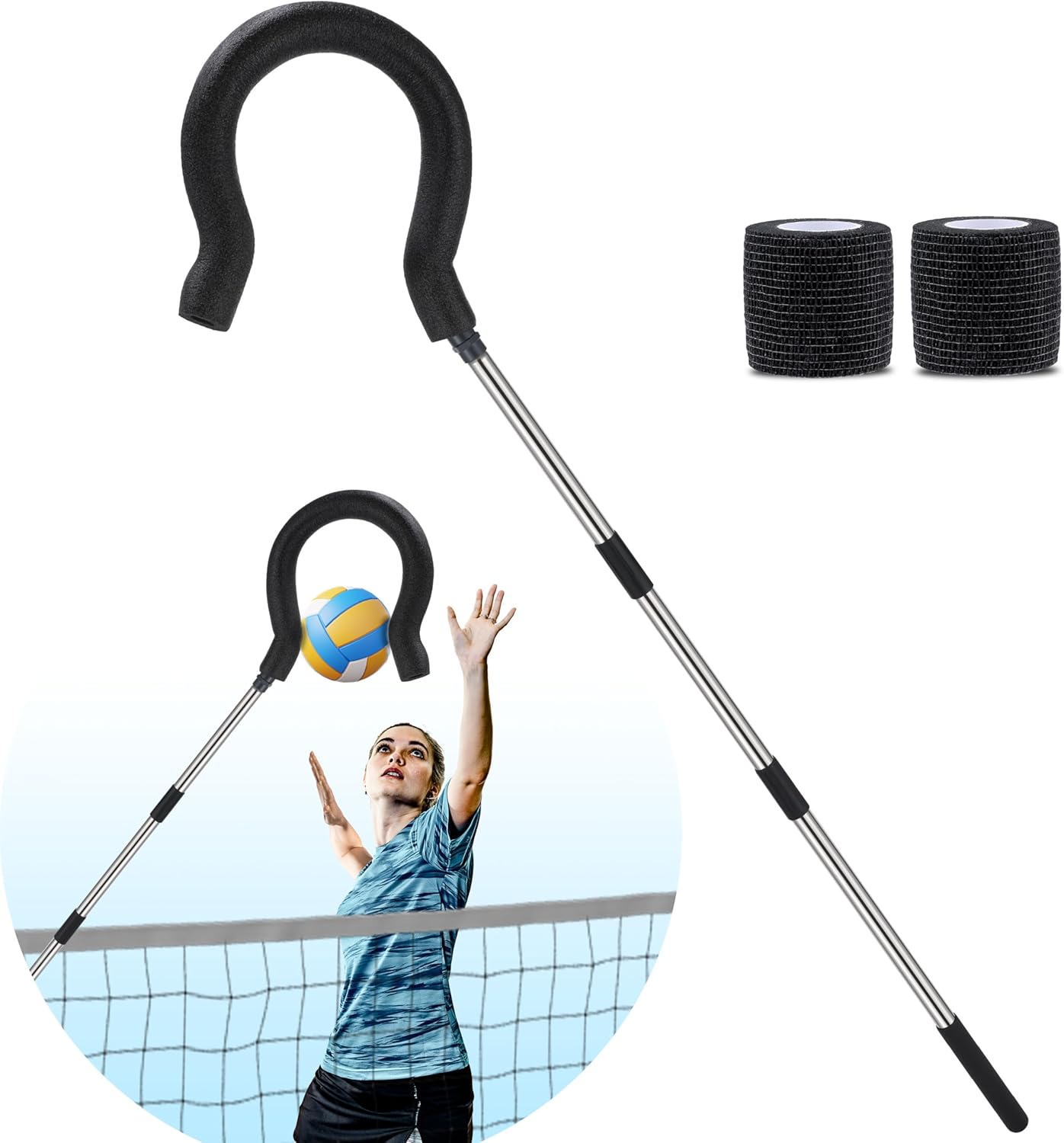 Volleyball Spike Trainer for All Skill Levels - Adjustable Height