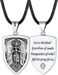 FaithHeart Saint Michael Necklace - Solid Sterling Silver Pendant