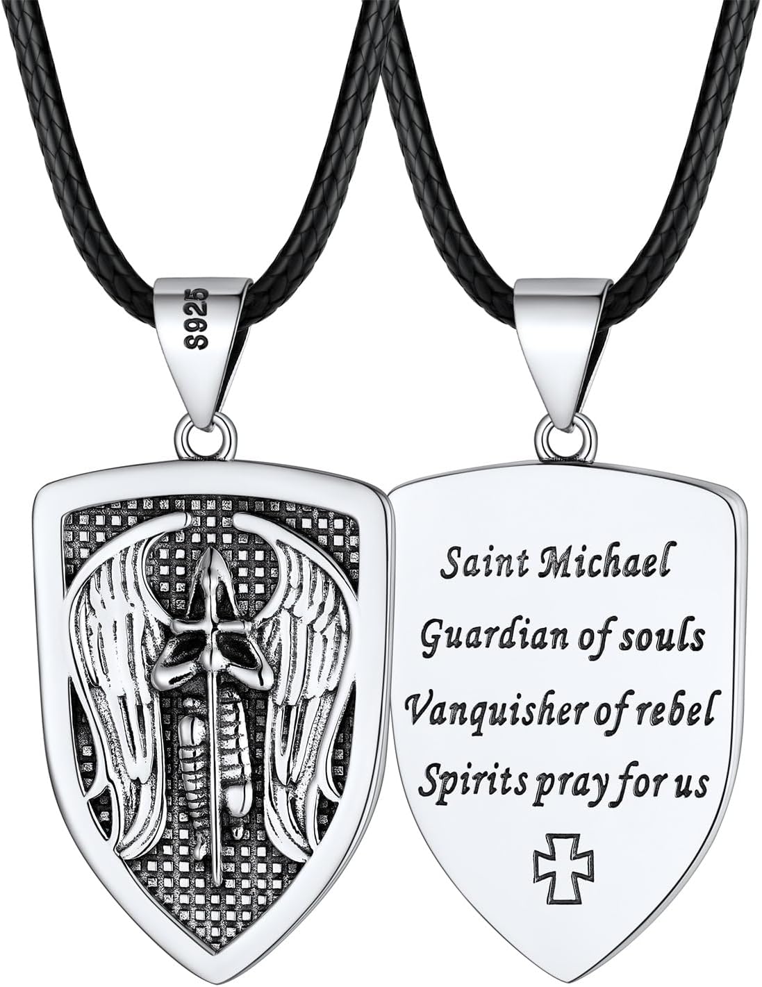 Saint Michael Necklace in Stainless Steel for Men and Women