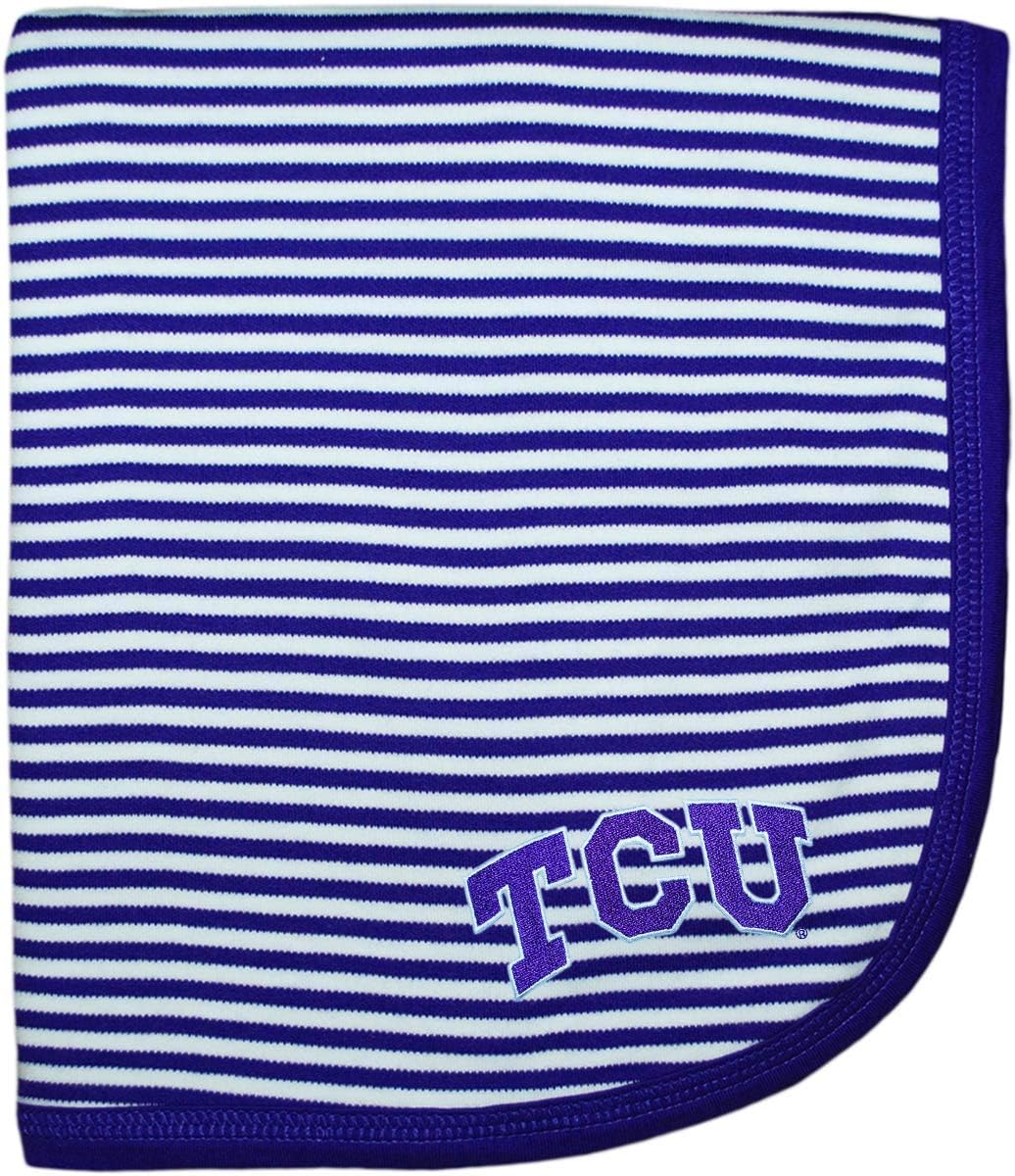 TCU Striped Baby and Toddler Blanket - Soft Cotton Comfort
