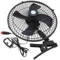 12V Car Cooling Fan Clip-On - Powerful Quiet Ventilation