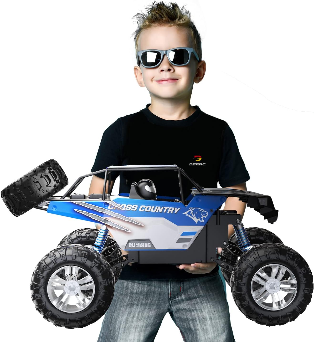 DEERC Large 1:8 Scale Monster Truck for All Terrain Fun