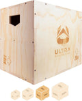 Ultra Fitness Gear Wooden Plyo Box - 3-in-1 Plyometric Box for Home
